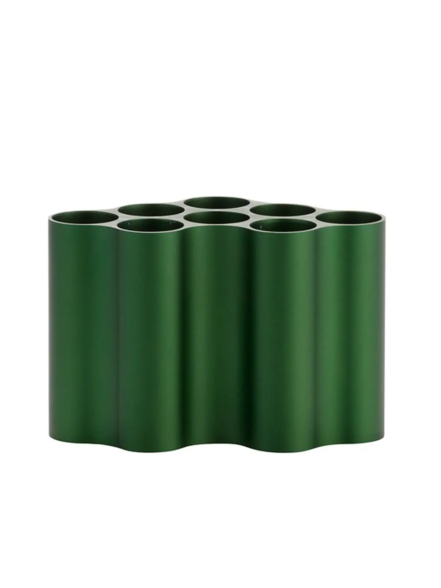 VITRA | Vase "Nuage" S (Alu / Stahlblau) 13cm | dunkelgrün